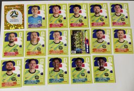 Panini WM 2026 -Australien Set 17 Stk inkl Wappen & Teambild