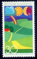 DEUTSCH BUNDESPOST 1974 WANDERN GIBT LEBENSFREUDE ** - H497