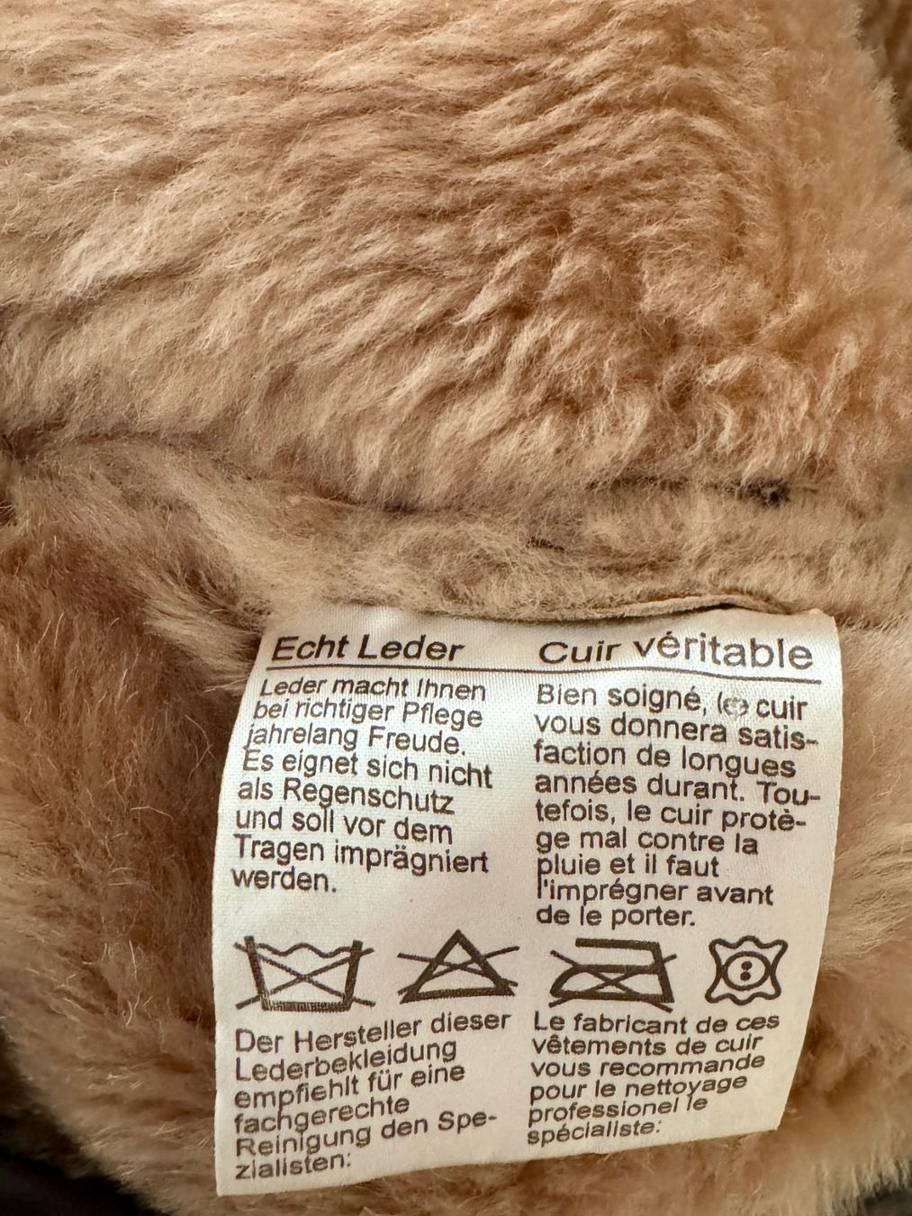 Giacche: Lederjacke, Fliegerjacke, Lamfell, Echtleder, VMC – Usato da Münchenstein venduto da focuz 3