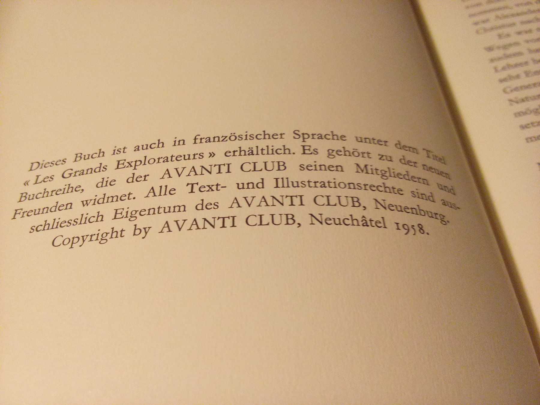 Libri: Weltentdecker AVANTI Verlag 1958 – Usato da Remetschwil venduto da Hofiii 1
