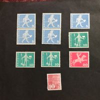 Rollenmarken mit Kontrollnummern 1960 und 1970 Postfrisch