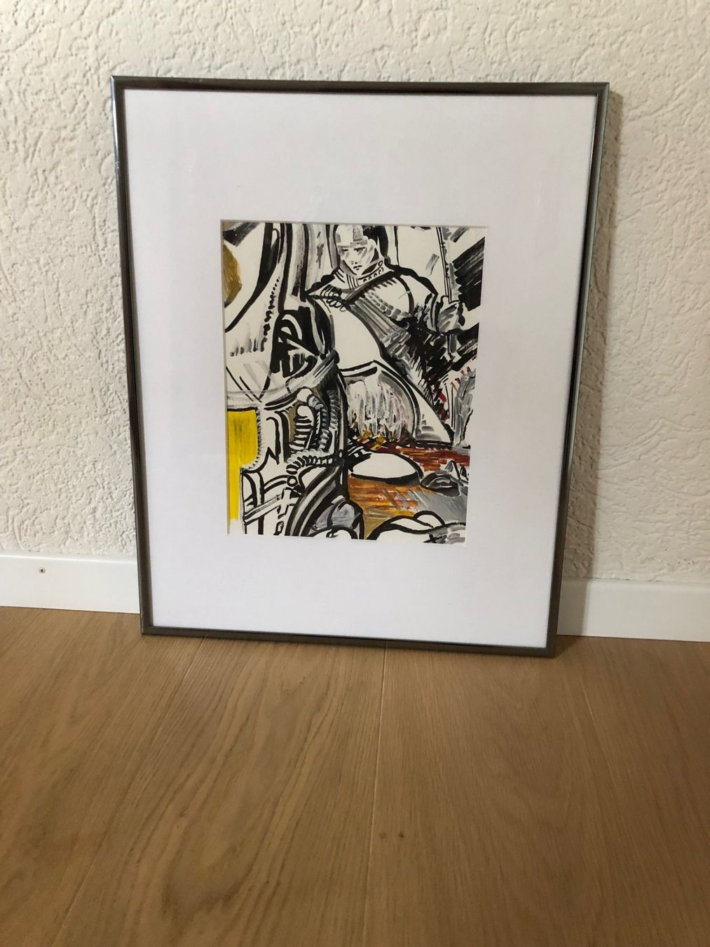 Foto & Immagini: Orginalbild - der Ritter - gerahmt - einzigartig – Nuovo (secondo la descrizione) da Oberweningen venduto da Hermes010