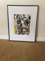 Orginalbild - der Ritter - gerahmt - einzigartig