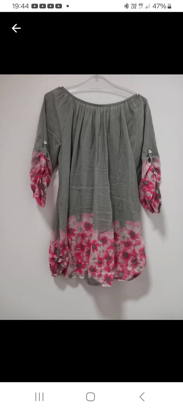 Tuniche: Tunika Bluse_ margenta olive. M – Usato da Näfels venduto da gil_sindamel 2