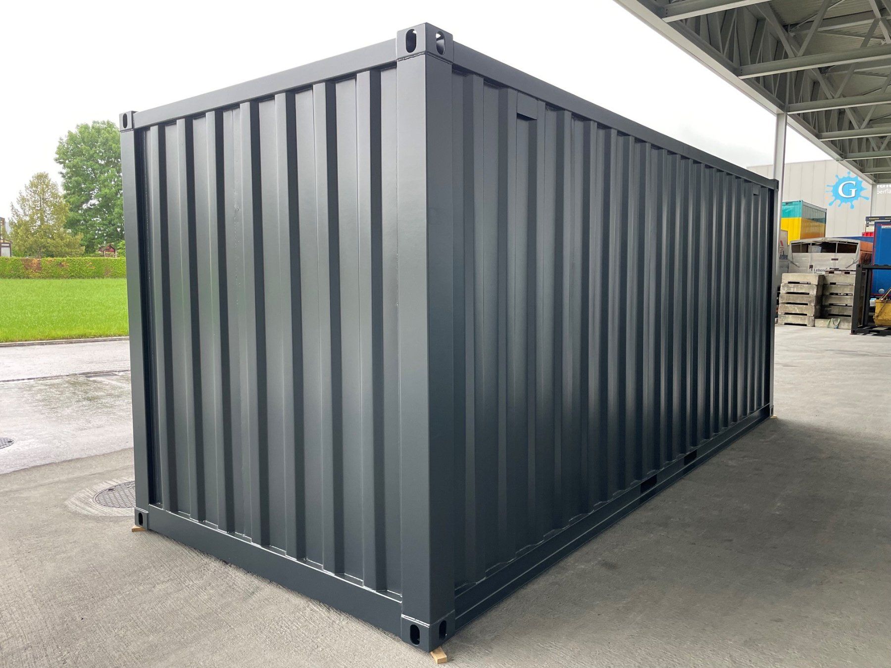 Contenitori edile: 20' Lagercontainer Open Side, Seecontainer, Event, Lounge! – Usato da Kradolf venduto da BKSAG 8