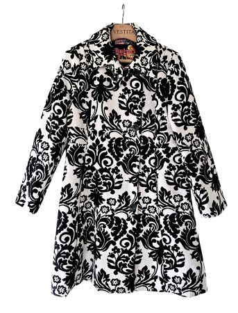 Desigual manteau/Mantel T42 baroque noir/crème