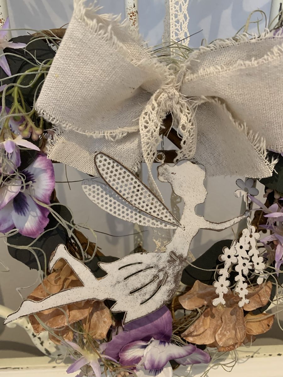 Toutes les décorations: Rebenherz mit Blüten und einer Elfe – Neuf (Voir description) à Diepoldsau par Luxusdeko 1