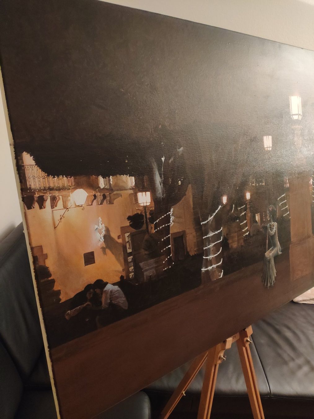 Gemälde: Acrylgemälde auf Leinwand "Salida nocturna" – Neu (gemäss Beschreibung) aus Greifensee von fran_cois 7