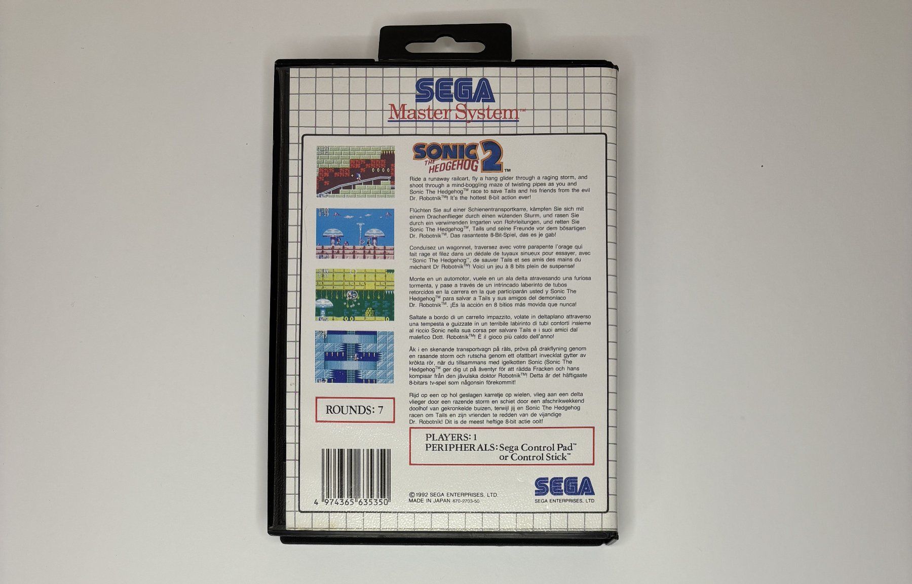 Sega Giochi: SMS - Sonic the Hedgehog 2 – Usato da Allschwil venduto da Bullach 2