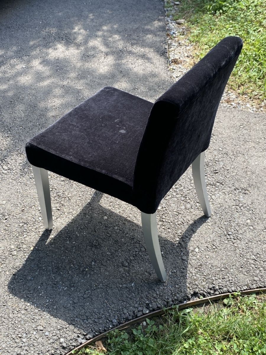 Stühle: 2er Set Samt-Stühle schwarz – Gebraucht aus Zürich von zoflora 5