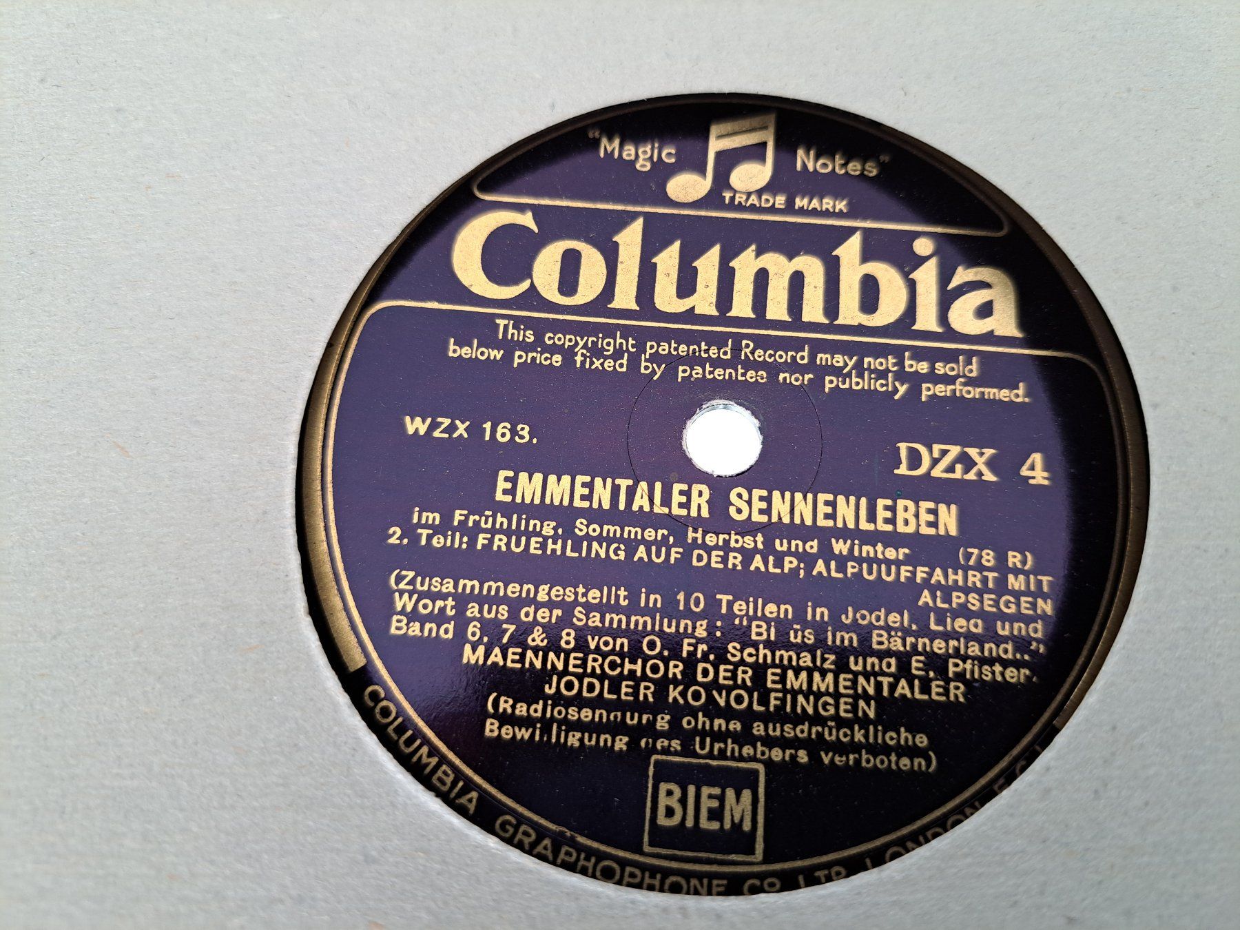 Dischi in vinile: Emmentaler Sennenleben, Teil 1-8, 4 Schellack-Platten – Usato da Zürich venduto da ad_leones 2