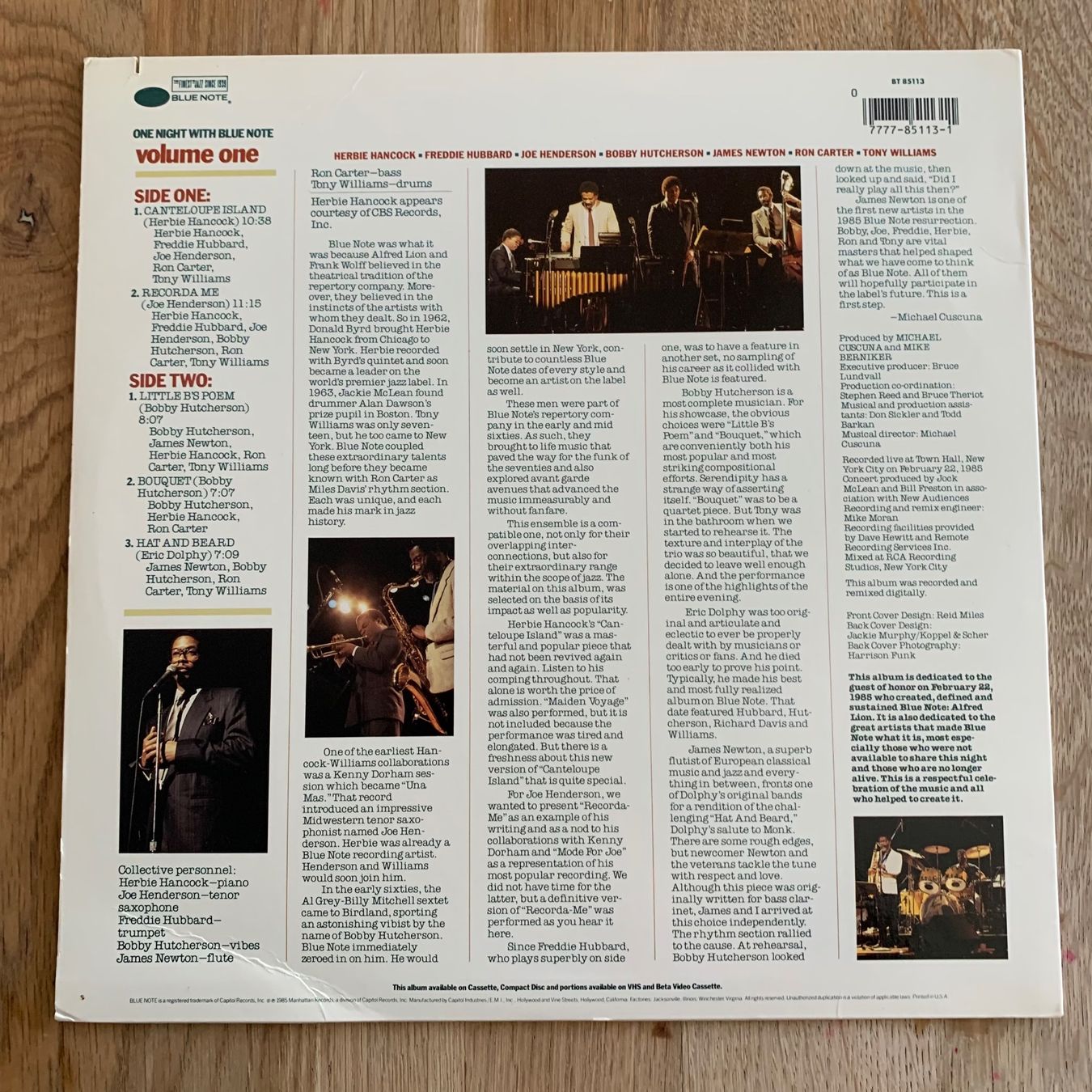 Dischi in vinile: ONE NIGHT WITH BLUE NOTE VOL. 1...COMPIL US 1985...VG++/VG+ – Usato da Gals venduto da Diskopatshop 1