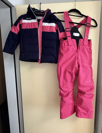 Skianzug Phenix dunkelblau pink Grösse 4-8 Jahre gebraucht
