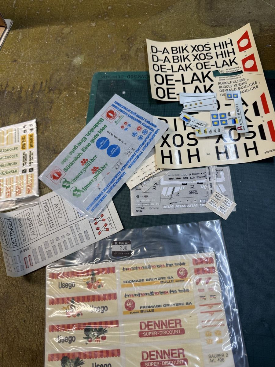 Sticker: Modellbau Abziehbilder div. Marken,  – Usato da Russikon venduto da Danielr5310