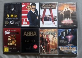 DVD Konvolut: 8 Mile, Dick und Jane, Kinsey, Dogma, Jim Carr