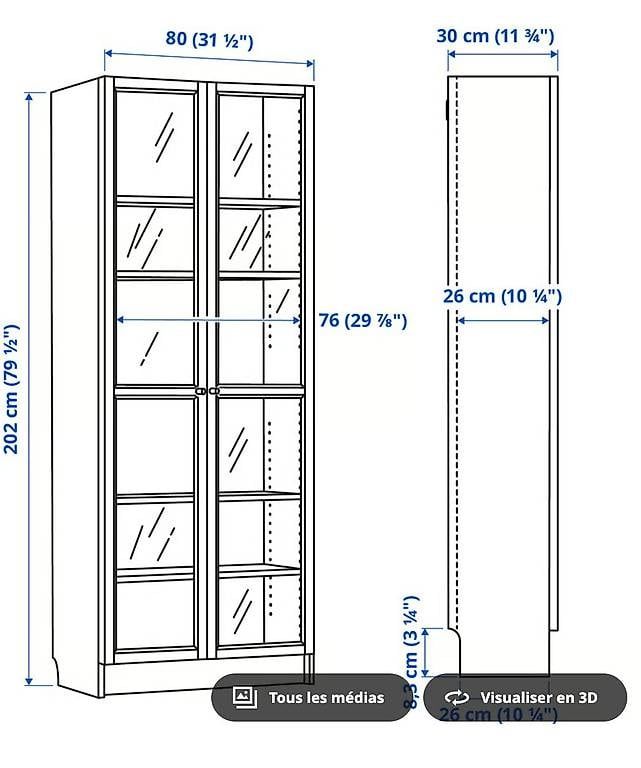 Schränke: Armoire vitrée – Gebraucht aus Lonay von mend03 2