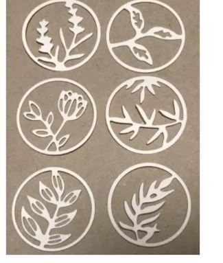 Schablonen: Stanzschablonen-Set florale Kreise Neu – Neu und originalverpackt aus Effretikon von wenuss