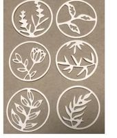 Stanzschablonen-Set florale Kreise Neu