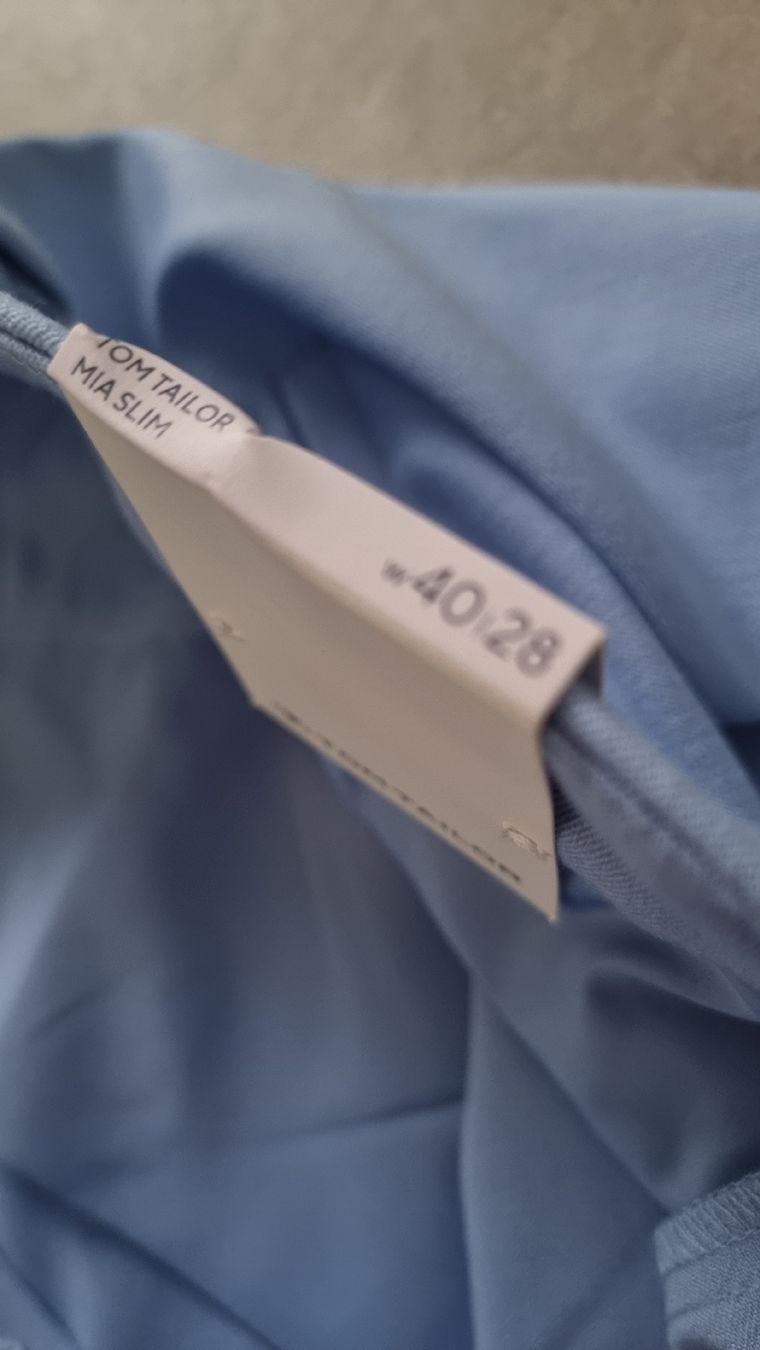 Tom Tailor Pantaloni: Tom Tailor Mia Slim Hose Gr. 40/28 Hellblau neu. – Nuovo e nell'imballaggio originale da Rüthi (Rheintal) venduto da Nicoleodion 3
