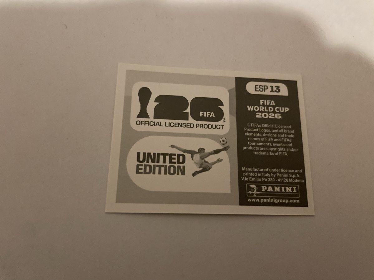 Panini Carte collezionabili: FIFA WM 2026 WE ARE Spanien ESP 13 – Nuovo (secondo la descrizione) da Winterthur venduto da Cobraforce 1