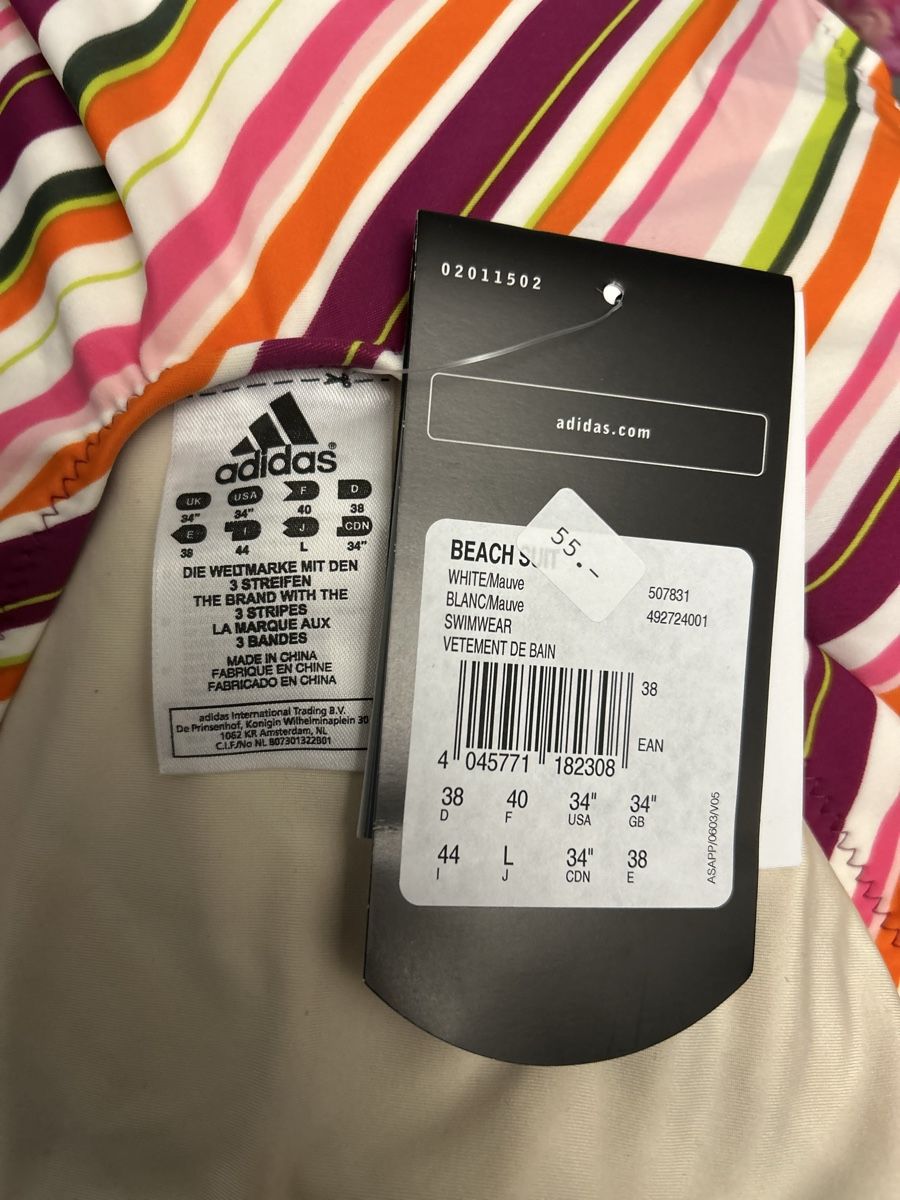 Adidas Costumi da bagno & Bikini: Badekleid Adidas Gr. 38 - neu – Nuovo e nell'imballaggio originale da Corgémont venduto da Tania05 3