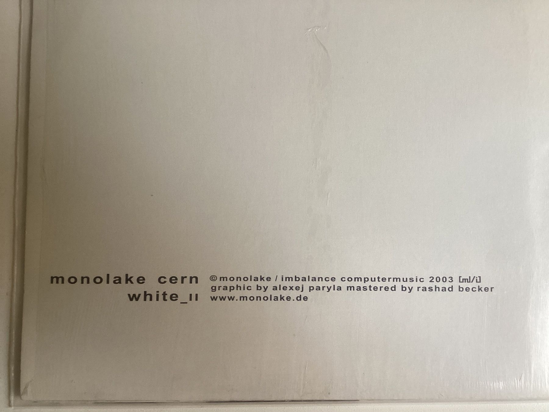 Dischi in vinile: Monolake Maxi-Single - Cern – Usato da Gutenswil venduto da Hamzian 1