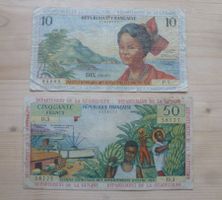 Guadeloupe ++ 10 und 50 Francs ND (1963-1965)