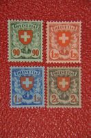 1924 Wappenmuster 163-166 sauber postfrisch ohne Falz