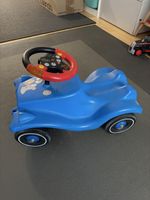 Bobby car with sound steering wheel