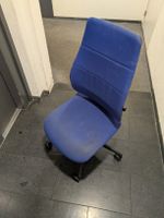 Bürostuhl blau gebraucht verstellbar guter Zustand