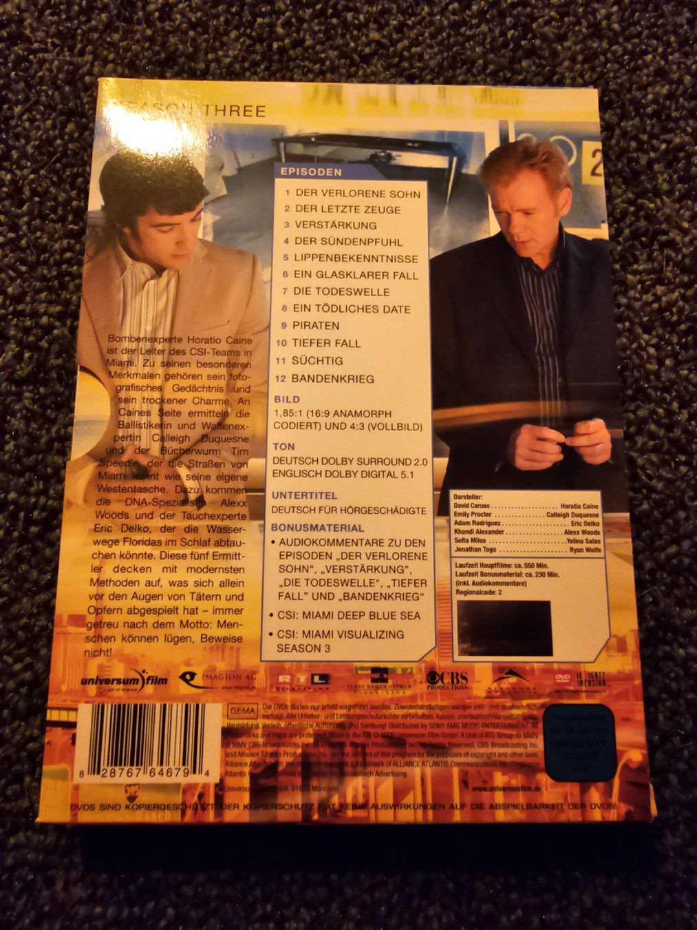 Tutti i DVDs: CSI: Miami - Staffel 3  – Usato da Ruswil venduto da jan_bxl5 1