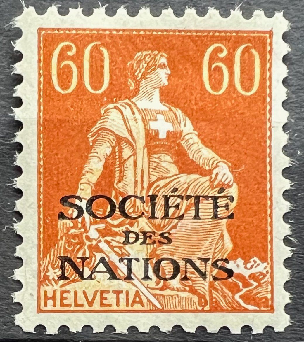 Tutti i francobolli: DIII SdN Zst Nr. 10 postfrisch ** SBK 90.- – Usato da St. Gallen venduto da Cheirodon