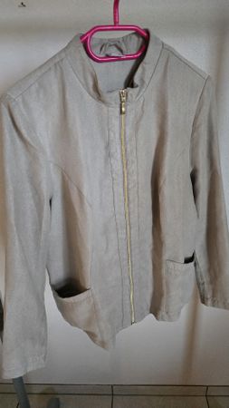 Blazer aus Veloursleder-Imitat Grösse 40