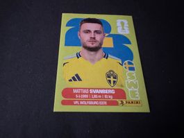 Panini Fifa Fussball WM 2026 Sticker Mattias Svanberg SWE 12