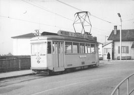 Neuchâtel NE Tram Linie 3 in Corcelles Triebwagen 82