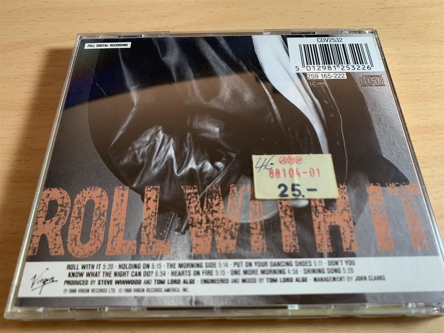 CD: Steve Winwood – Roll With It – Usato da Rikon im Tösstal venduto da Alpenmutz 1