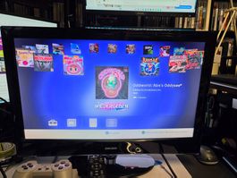 Sony Mini PS 1 Konsole mit zwei Controllern + TV gebraucht