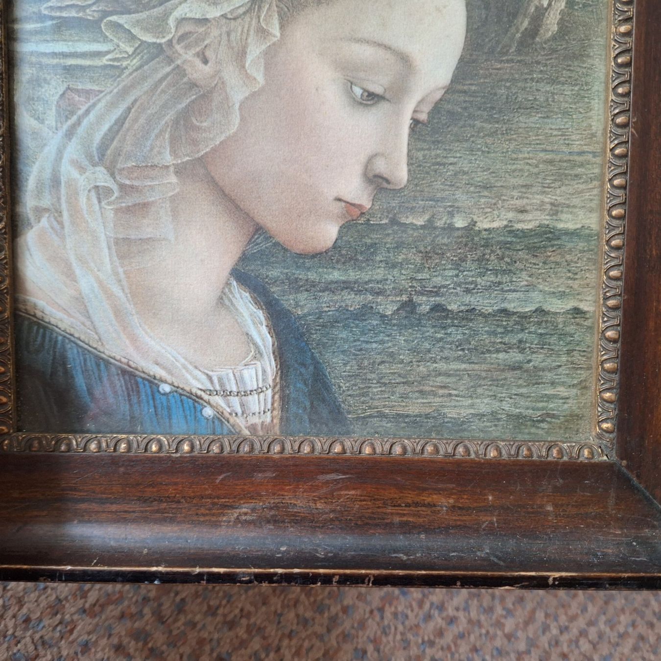 Poster & Bilder: Bild  mit altem Holzrahmen, Madonna – Gebraucht aus Winterthur von Goldpipau 5