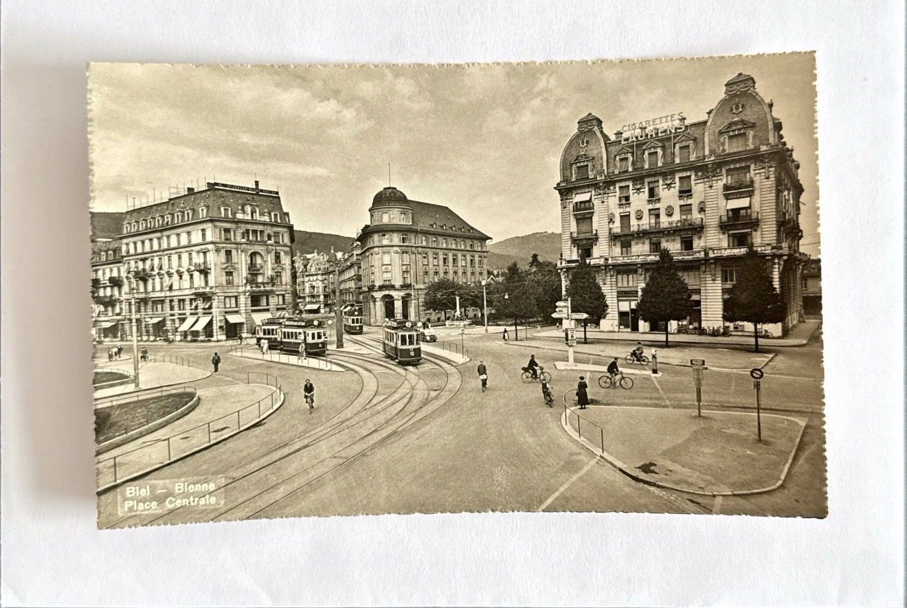 Ansichtskarten: Carte postale tram, tramway, Biel-Bienne – Gebraucht aus Fleurier von jea_j77g