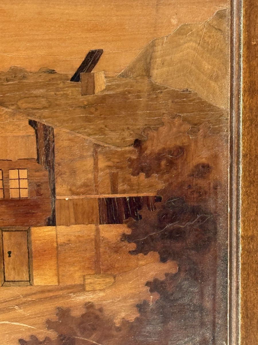 Foto & Immagini: Intarsienbild "Interlaken" 1932, Peter Imboden,    B50# – Usato da Grenchen venduto da swiss.antiques 1