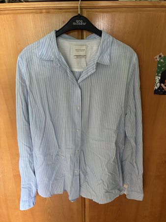Bluse Scotch & Soda gestreift hellblau Grösse XL neuwertig
