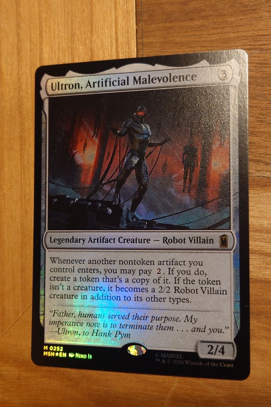 Magic The Gathering Carte collezionabili: Mtg, Ultron Artificial Malevolence, FOIL – Usato da Elsau venduto da majeerdi