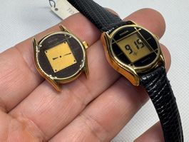 Konvolut 2× Edox Quarz Digital – NOS – ca. 1980  sehr selten