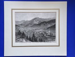 Wintercurort Davos Platz nach photogr. Aufnahme um 1895