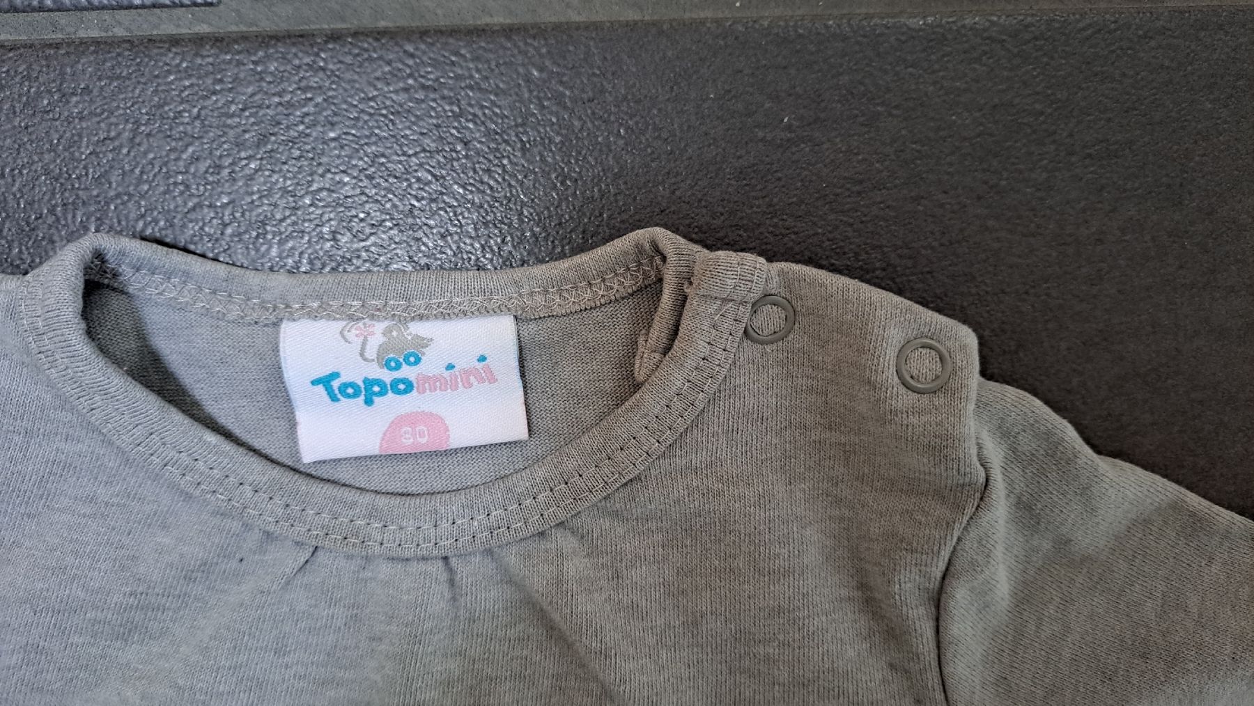 Pullover & Sweatshirts: Topomini Langarmshirt / Longsleeve Gr. 80, Herz, grau – Gebraucht aus Niedergampel von Picas2ndHand 1