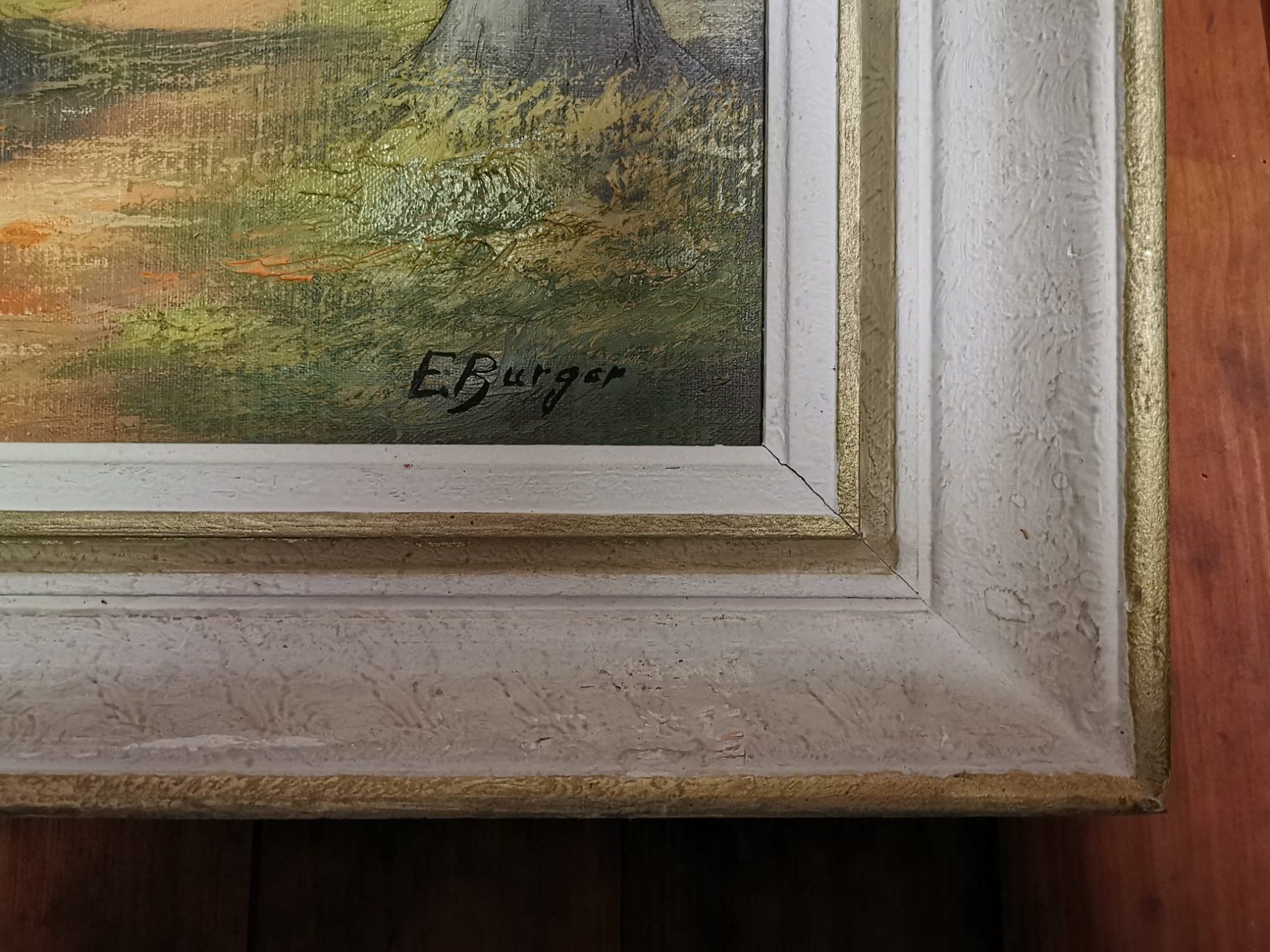 Dipinti: Gerahmtes Ölgemälde (E.Burger "Herbstlandschaft") – Usato da Küssnacht am Rigi venduto da DB_Shop 2