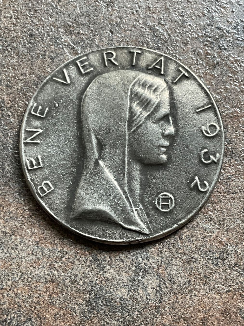 Medaillen: Medaille Hans Frei 1932 Bene Vertat – Gebraucht aus Basel von elster1986