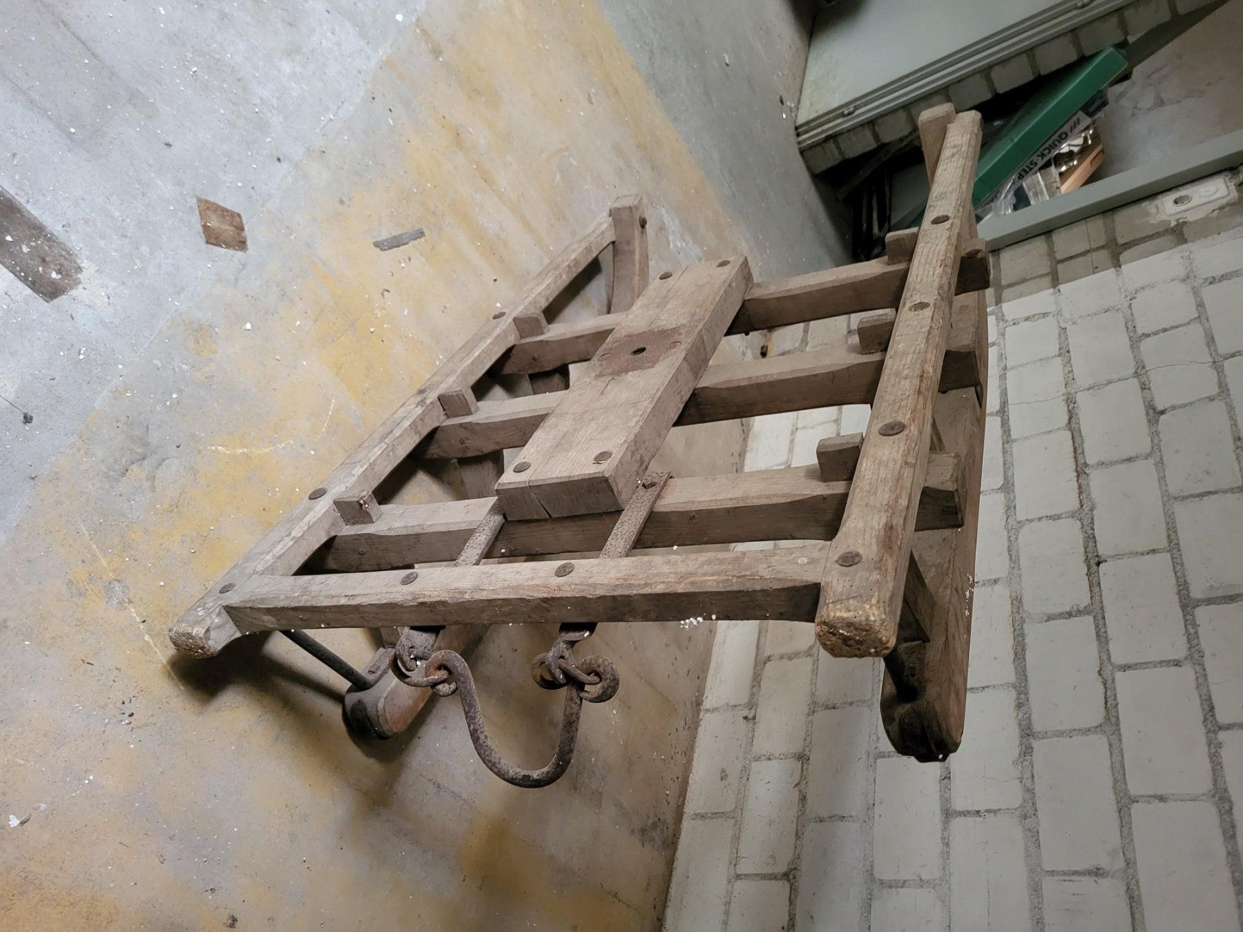 Slitta: Antiker Holzschlitten, Deko oder zum Restaurieren – Usato da Brunnen venduto da Burger_king 2