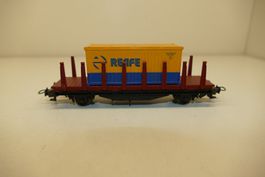 Ibertren H0: Rungenwagen mit RENFE Container beladen