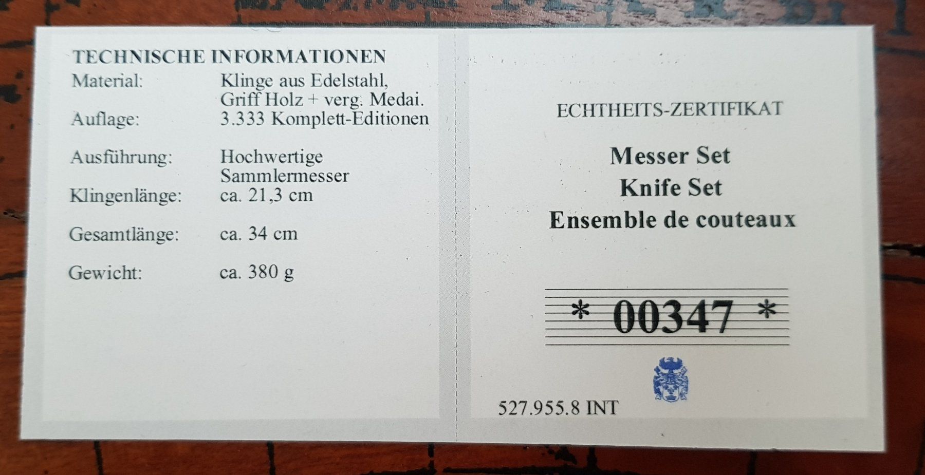 Coltelli: "Generäle der Schweiz" - 4er Messer-Set, limitiert – Nuovo e nell'imballaggio originale da Aesch LU venduto da tooni88 7